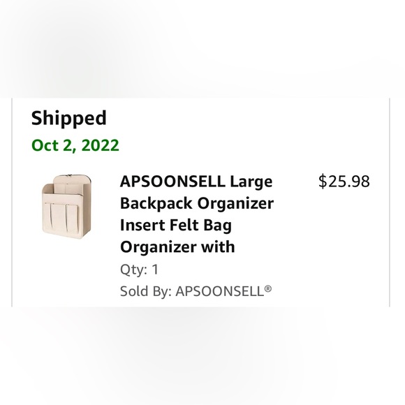 Backpack Organizer Insert, Felt Bag Organizer - Picture 11 of 12